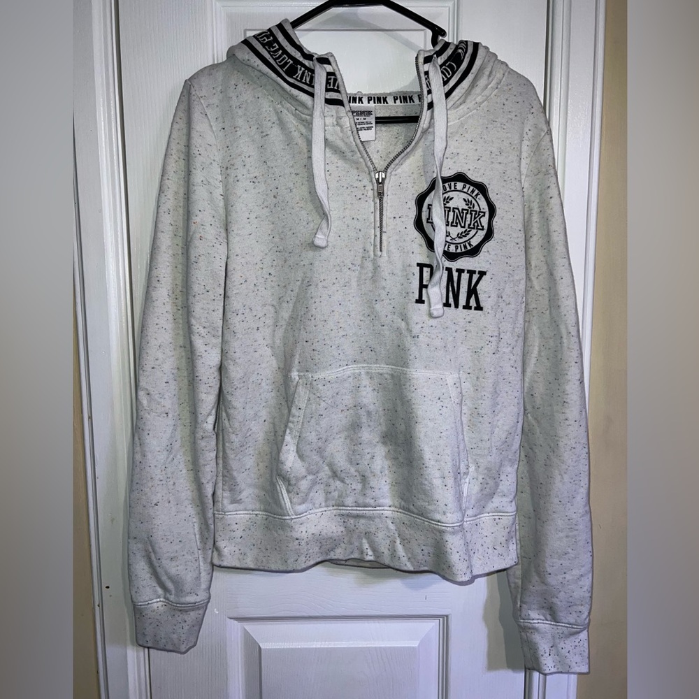 VS PINK Confetti 1/3 Zip Hoodie